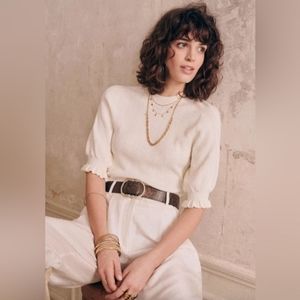 Sezane Adele Sweater in cream